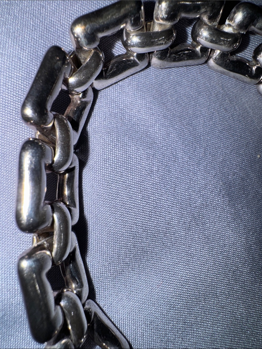Silver women Chunky Link Bracelet - Classic Chain Accessory UNO DE 50 - Picture 5 of 7